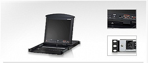 Консоль ATEN 19inch (8 Port) LCD Console Rack Panel CL1308N-ATA-RG