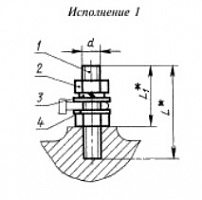 Зажим ЗШ-Л-6х30-1 ГОСТ 21130-75