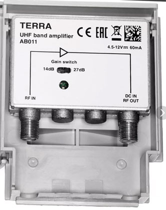 AB011 ДМВ мачтовый усилитель TERRA AB011 ДМВ мачтовый усилитель TERRA