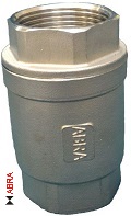 Обратный клапан резьбовой пружинный из нержавеющей стали CF8M (SS316) D12-H12W-1000-032, Ду32, Ру40