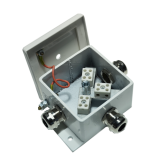 Коробка монтажная огнестойкая КМ-О(6к*6,0)-IP66 три ввода ABC с диодом КД212А