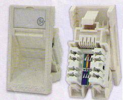 Розеточный модуль Mosaic угловой, кат. 5e, UTP, 1xRJ45, белый Eurolan 16A-U5-03WT