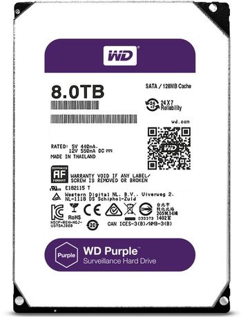 HDD-SATA ||| 8000 Gb жесткий диск 3.5" WD Purple WD81PURZ HDD-SATA ||| 8000 Gb жесткий диск 3.5" WD Purple WD81PURZ