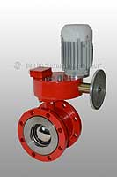 ПЗУ Зд 80/1,2(Э380)-Ф.У2-нж - пожарное запорное устройство задвижка (на базе крана шарового)