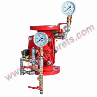 Узел управления дренчерный УУ-Д100/1,7(Э24) Вз-ВФ.О4 - «Пилот-КСД» ДИНАРМ, Ду100, с обвязкой, с элек