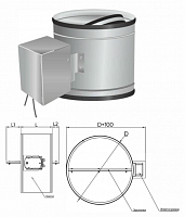 Клапан противопожарный ПРОК-90-МН220-НО-200-ВЗ