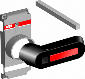 Ручка ABB OTV250EK черная для прямой установки на рубильники OT200..250