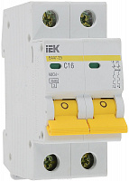 Выключатель автоматический двухполюсный ВА47-29 16А C 4,5кА MVA20-2-016-C | IEK