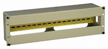 19" панель с DIN-рейкой на 25 автоматов, серая REC-DIN-GY