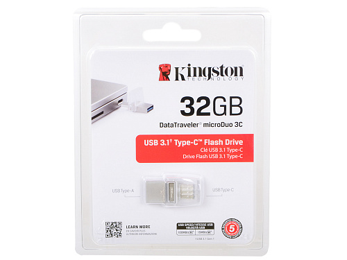 Флешка USB KINGSTON DataTraveler G4 16Гб, белый