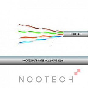 UTP 4х2х0.5 cat5e, 24AWG NOOTECH (305m), Type A