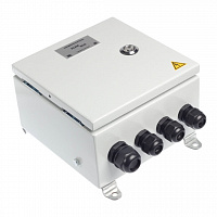 Клеммная коробка KlemBox® КК 300, сталь 300х200х150мм, 14 клемм 24А,вводы 5хМ12 (Ø3-6,5), IP65