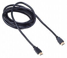 Кабель аудио-видео BURO HDMI 2.0, HDMI (m) - HDMI (m) , ver 2.0, 3м, GOLD ф/фильтр, черный, блистер