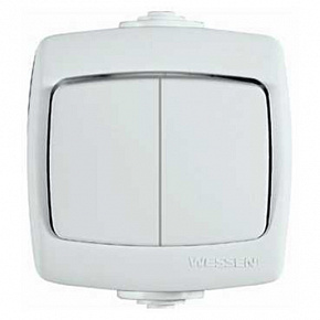 Переключатель РОНДО 1кл нар.IP44 6A (ВА66-102Б) VA66-102B-BI