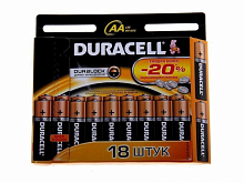 Батарея DURACELL Basic LR6-18BL,  18 шт. AA