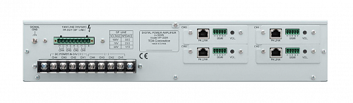 Цифровой усилитель мощности (класс D) для систем SX-2000, VX-2000: 4х300Вт (100В), 40-16000Гц, 2U, 7