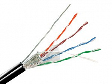 FTP 4х2х0.5 НАРУЖНЫЙ с тросом CAT 5  305м медный кабель LANMAX