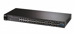 Коммутатор PoE ZyXEL GS2200-24P 24-портовый с 4 SFP-слотами совмещёнными с RJ-45