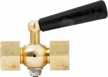 Кран для манометра трехходовой Росма Ду15 Ру25 латунный, с фторопластовой прокладкой и натяжной 