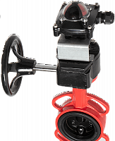 Затвор поворотный Рашворк 200 Ду200 Ру16, корпус - серый чугун EN-GJL-250, диск - ковкий чугун EN-GJ