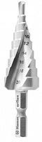 Сверло HAMMER Flex 202-127 DR MT ST 4,0-20,0 мм*75/8мм металл, СТУПЕНЧАТОЕ, DIN338, HSS 4241