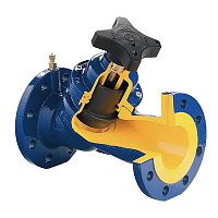 Ручной Фланцевый балансировочный клапан HITERM SET PN16 DN 50 Kvs 70.5