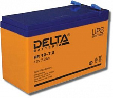 Аккумулятор  7,2 А/ч, 12В (Delta) HRL12-7,2 12 лет