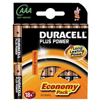 Батарея DURACELL Basic LR03-18BL,  18 шт. AAA