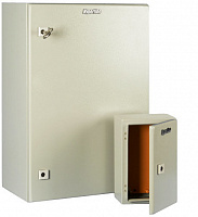 Шкаф электрический 600х600х350 c монтажной панелью и креплением на стену IP55 RAL 7032