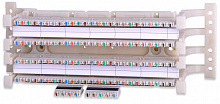 Коммутационная панель настенная 110 Cat.5e, 100 пар, с коннекторами WBK-100PRL4