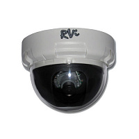Видеокамера цв. купол RVi-E21 3,6мм 420ТВл, Auto AGC, Auto AWB, Auto BLC (белый)