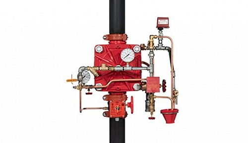 Клапан дренчерный модели DV-5A в сборе, 100 ДУ с обвязкой электро-пуск, крупноузловой сборки