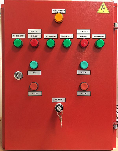 Шкаф управления насосами ШУПН-2 (4 кВт. 7 А) тип управляющего сигнала 12В или 24В
