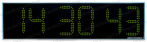 Часы цифровые электронные настенные Электроника 7-2210С6 ( зелёное свечение)