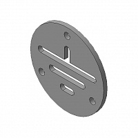 Знак заземления 16-2 ГОСТ 21130-75 прорезной из нерж