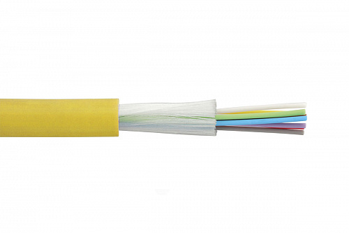 Оптический кабель T01 внешний/внутренний, OS2, 8x9/125, плотный буфер, LSZH, желтый 39T-S2-08-01YL