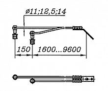 ПЕРЕМЫЧКА ДРОССЕЛЬНАЯ ДВУХПРОВОДНАЯ ДМСЭ-70Х2-4000 17360-22-00-04