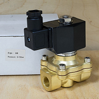 Клапан соленоидный модели Spool SV-01/T, н.з, Ду 80, Pу = 10 бар, в коплекте с катушкой 220В