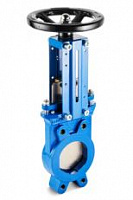 Межфланцевая шиберная задвижка GROSS GGV-Dдвунаправленная DN600 PN10, P раб. 2 , невыдв.шток 380В