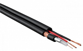 КВК-П-2  2х0,75 (бухта 305м), OUTDOOR черный  кабель 01-4102 (аналог кабеля РК-75-2-13)