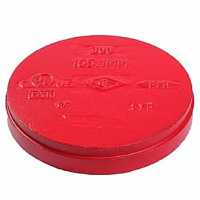 Заглушка, ДИНАРМ, чугун, крашенный, 4" (108.0 мм), Ру = 2.5 МПа