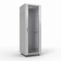 Шкаф телекоммуникационный напольный кроссовый 42U (800x800) дверь стекло, задняя металл,