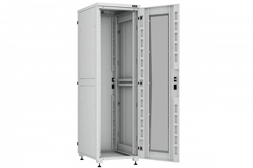 Напольный шкаф"OptiRack PLUS"42U, 800x600 мм, цоколь 100 мм, дверь-стекло, ApraNET 31-7486-42P