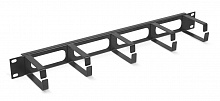 Кабельный организатор 19" JB08-1U-BK (7115c)