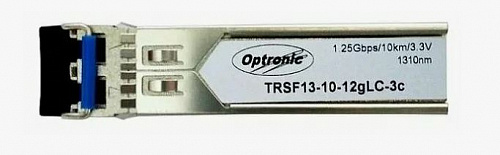 TRSF13-10-12gLC-3i Промышленный SFP модуль Dual LC, 1.25Гбит/с, 1310нм, 10км, industrial
