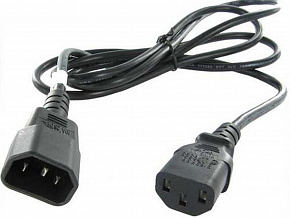 Шнур питания C14-C13, 3х0.75, 220В, 10А, 2 метра LANMASTER LAN-PPM-10A-2.0