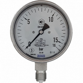 Мановакуумметр ДА2010ф исп VI -0,1…0…1,5 МПа кт.1,5 d.100 IP54 M20*1,5 РШ SG