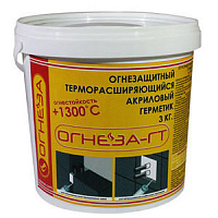 ОГНЕЗА-ГТ 3 кг Противопожарный герметик терморасширяющийся акриловый, цвет:серый