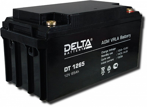 Аккумулятор  65А/ч, 12В (Delta) DT1265