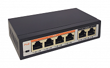 TI-204P, SIP Коммутатор с питанием по PoE